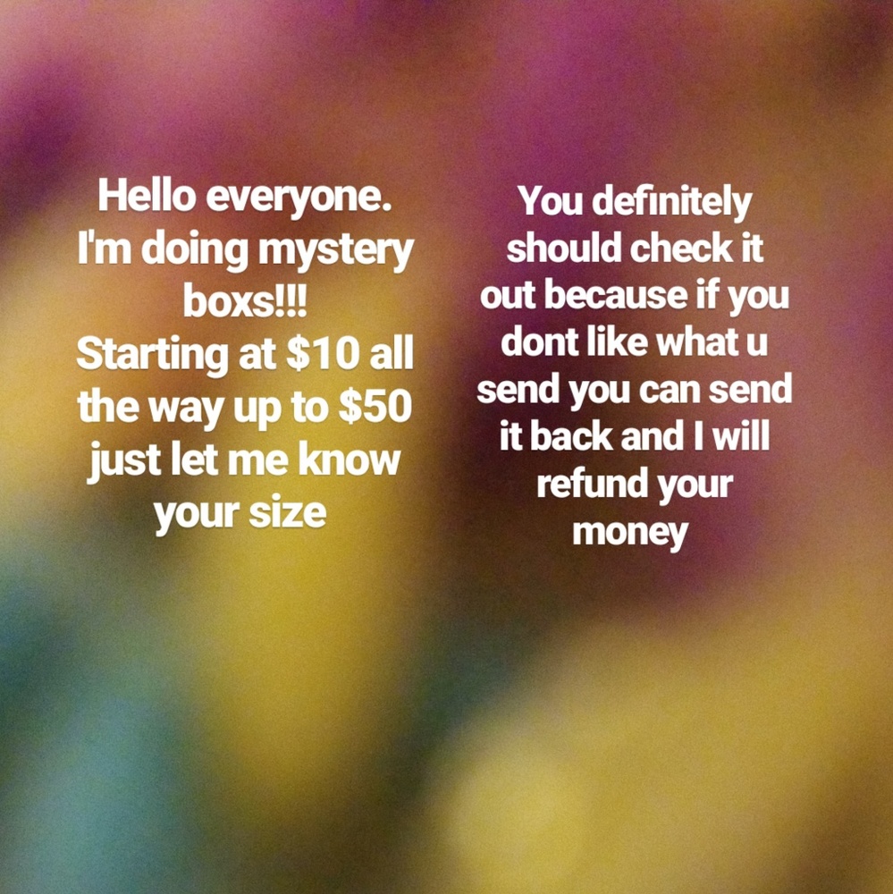 Mystery boxs